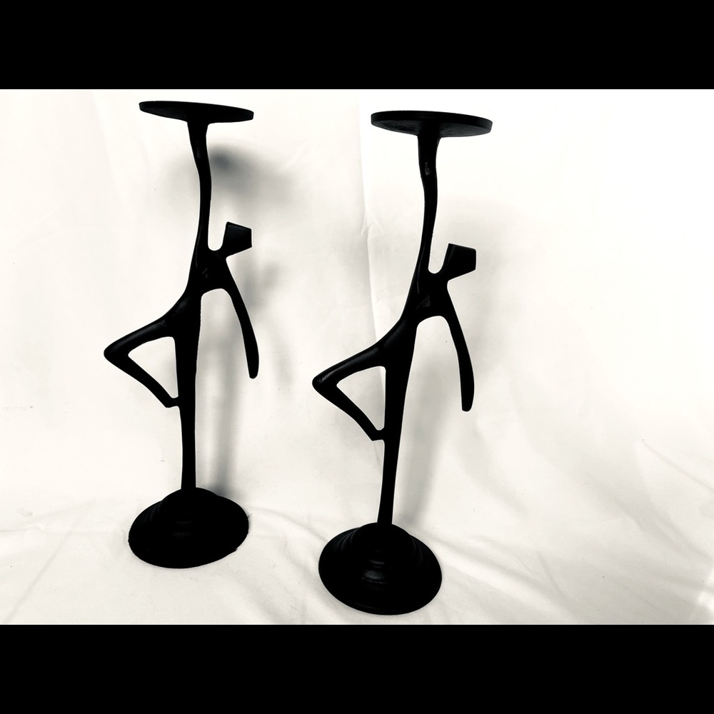 Mid Century Unique Candle Sticks/Holders